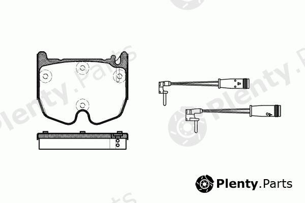  REMSA part 0992.02 (099202) Brake Pad Set, disc brake