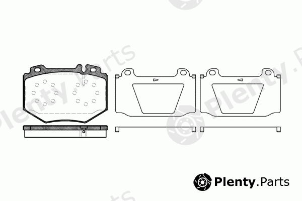  REMSA part 1065.00 (106500) Brake Pad Set, disc brake
