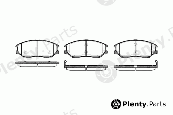  REMSA part 1085.02 (108502) Brake Pad Set, disc brake