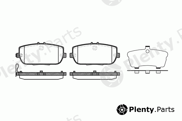  REMSA part 1190.01 (119001) Brake Pad Set, disc brake
