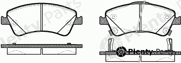  REMSA part 1341.02 (134102) Brake Pad Set, disc brake
