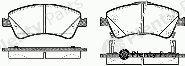  REMSA part 1341.12 (134112) Brake Pad Set, disc brake