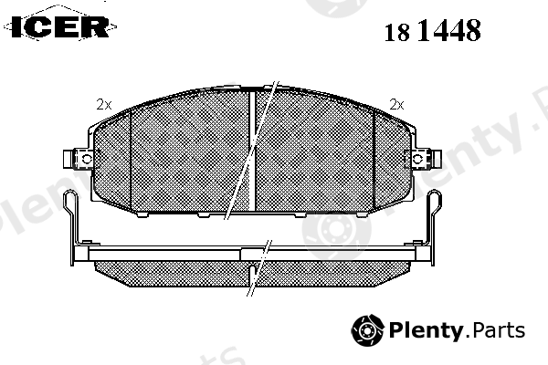  ICER part 181448 Brake Pad Set, disc brake