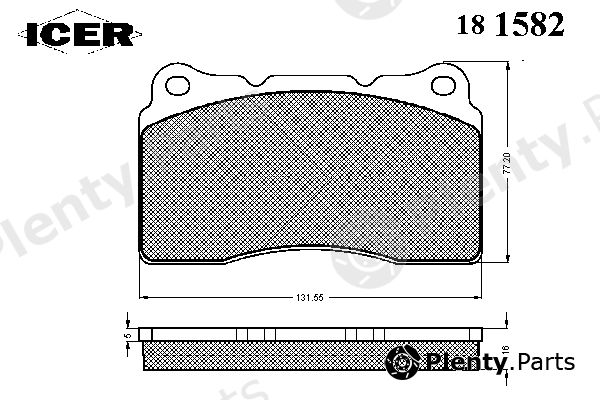 ICER part 181582 Brake Pad Set, disc brake