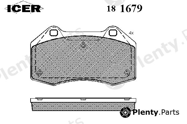  ICER part 181679 Brake Pad Set, disc brake