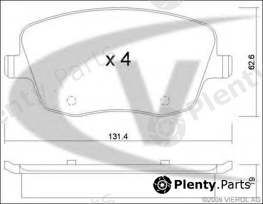  VAICO part V10-8179 (V108179) Brake Pad Set, disc brake