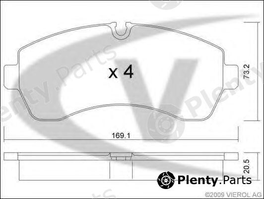  VAICO part V10-8257 (V108257) Brake Pad Set, disc brake