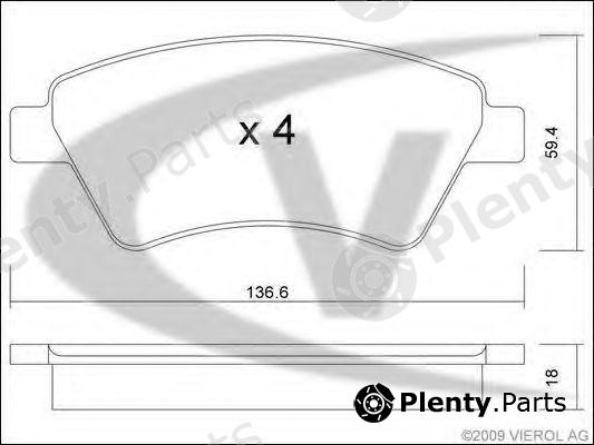 VAICO part V46-0159 (V460159) Brake Pad Set, disc brake