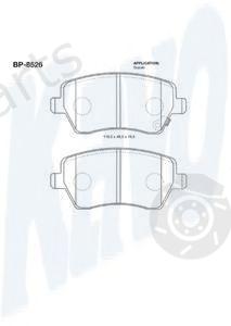  KAVO PARTS part BP-8526 (BP8526) Brake Pad Set, disc brake
