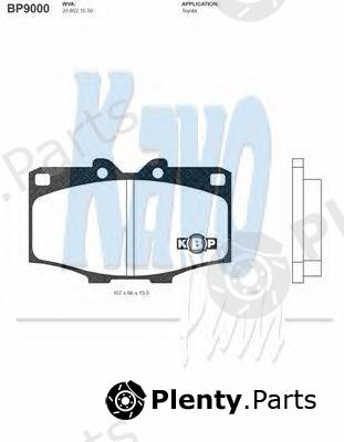  KAVO PARTS part BP-9000 (BP9000) Brake Pad Set, disc brake