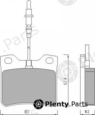  ROULUNDS BRAKING part 454881 Brake Pad Set, disc brake