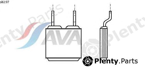  AVA QUALITY COOLING part OL6197 Heat Exchanger, interior heating