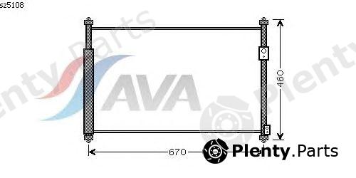  AVA QUALITY COOLING part SZ5108 Condenser, air conditioning