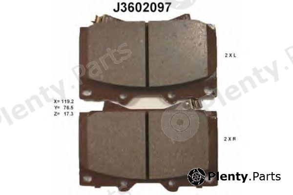  NIPPARTS part J3602097 Brake Pad Set, disc brake