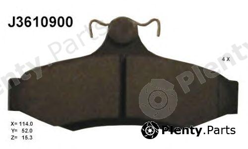  NIPPARTS part J3610900 Brake Pad Set, disc brake