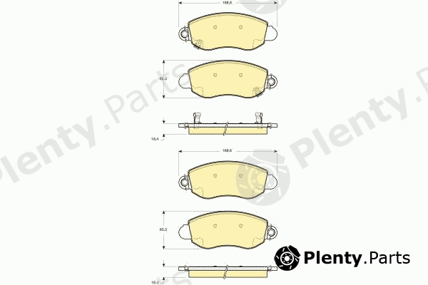  GIRLING part 6114244 Brake Pad Set, disc brake