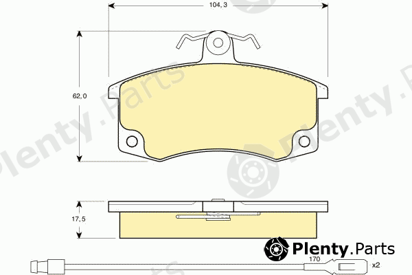  GIRLING part 6114461 Brake Pad Set, disc brake