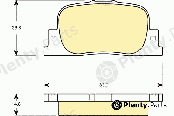  GIRLING part 6132789 Brake Pad Set, disc brake