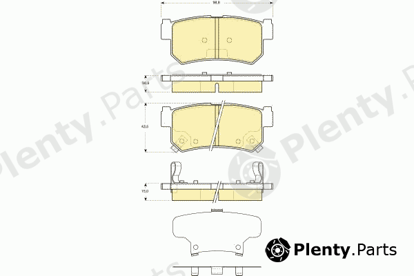  GIRLING part 6133669 Brake Pad Set, disc brake