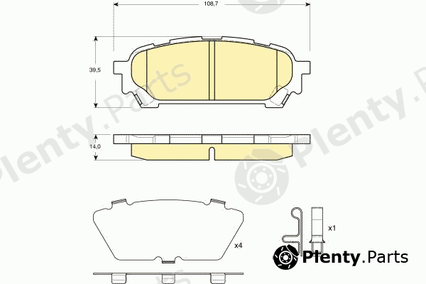  GIRLING part 6133959 Brake Pad Set, disc brake