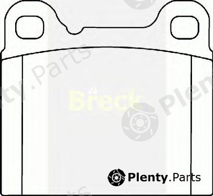  BRECK part 207550070400 Brake Pad Set, disc brake