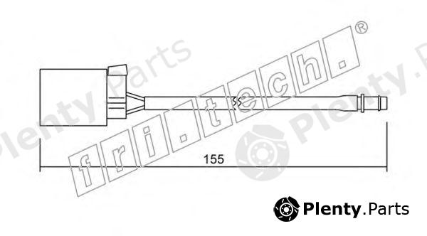  fri.tech. part SU.015 (SU015) Warning Contact, brake pad wear