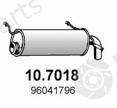  ASSO part 10.7018 (107018) End Silencer