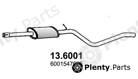  ASSO part 13.6001 (136001) Middle Silencer