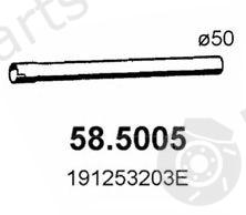  ASSO part 58.5005 (585005) Exhaust Pipe