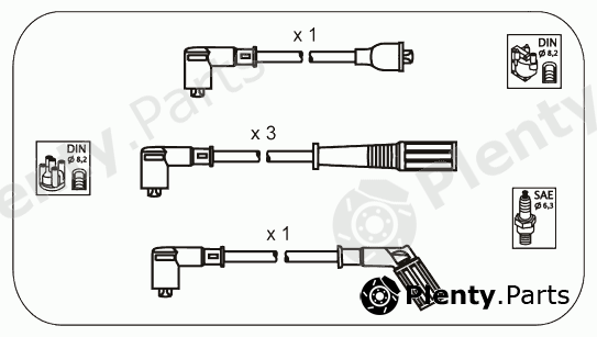  JANMOR part AFS67 Ignition Cable Kit