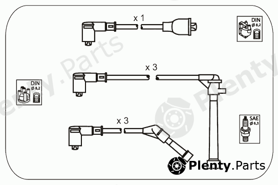  JANMOR part JP139 Ignition Cable Kit