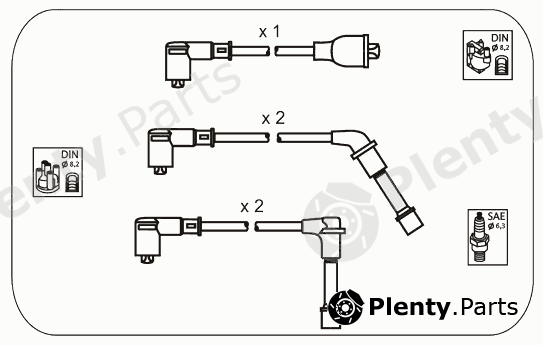  JANMOR part JP141 Ignition Cable Kit
