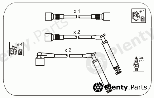  JANMOR part ODS223 Ignition Cable Kit