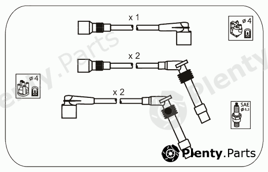  JANMOR part ODS231 Ignition Cable Kit