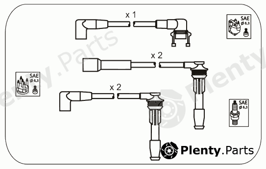  JANMOR part RB14 Ignition Cable Kit