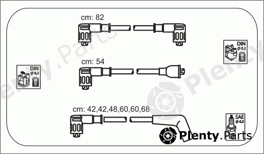  JANMOR part FS12 Ignition Cable Kit