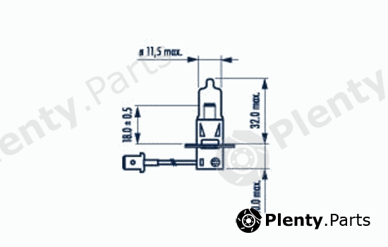  NARVA part 48321 Bulb, headlight