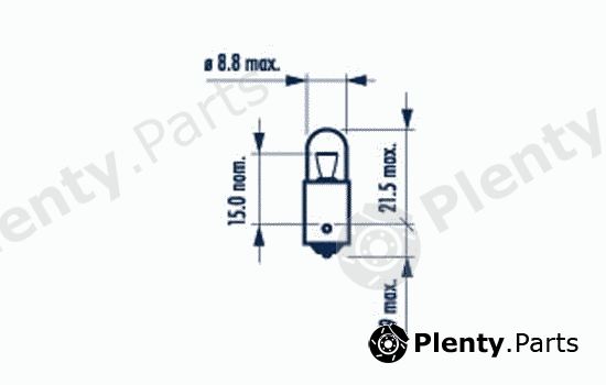  NARVA part 17137 Bulb, glove box light