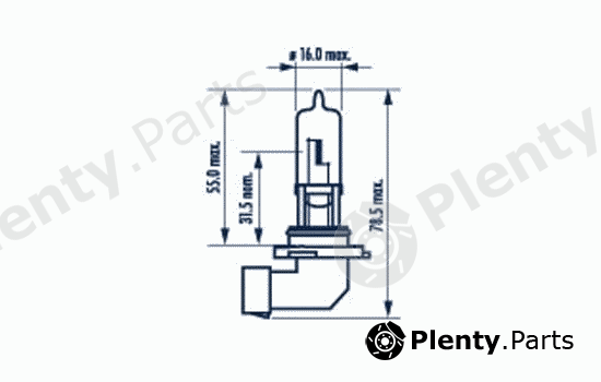  NARVA part 98655 Bulb, fog light