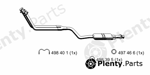  ERNST part 374002 Front Silencer