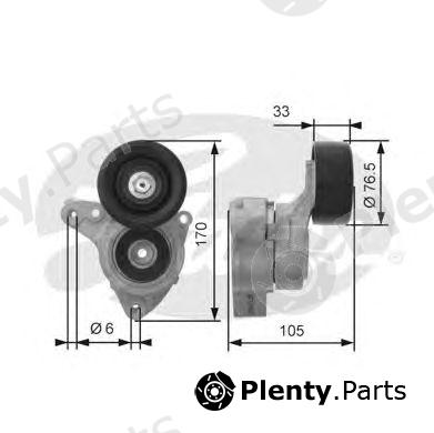  GATES part T38421 Tensioner Pulley, v-ribbed belt