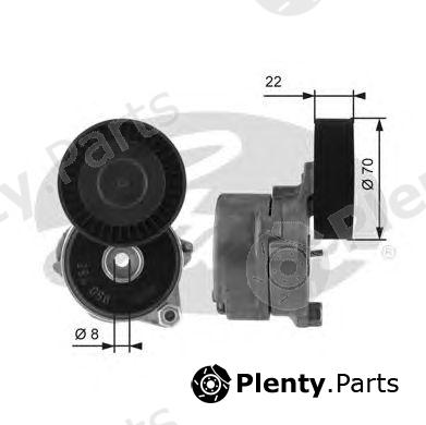  GATES part T38442 Tensioner Pulley, v-ribbed belt