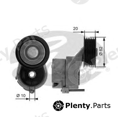  GATES part T38451 Tensioner Pulley, v-ribbed belt