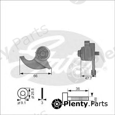  GATES part T41100 Tensioner Lever, timing belt