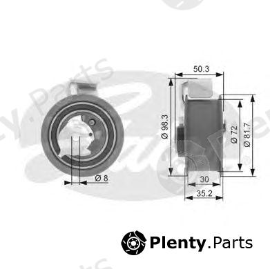  GATES part T43020 Tensioner Pulley, timing belt