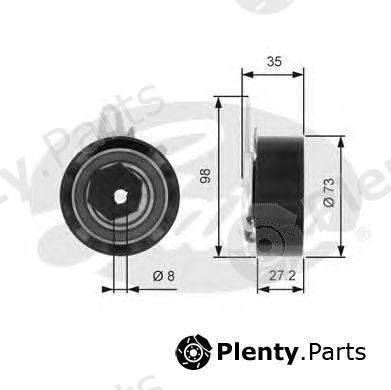  GATES part T43047 Tensioner Pulley, timing belt