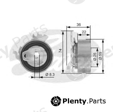  GATES part T43060 Tensioner Pulley, timing belt