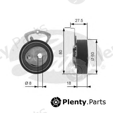  GATES part T43078 Tensioner Pulley, timing belt