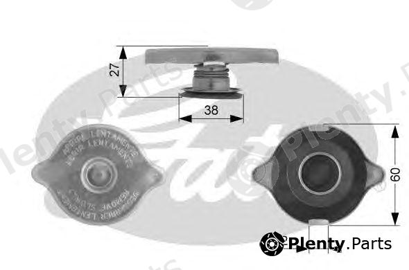  GATES part RC107 Radiator Cap
