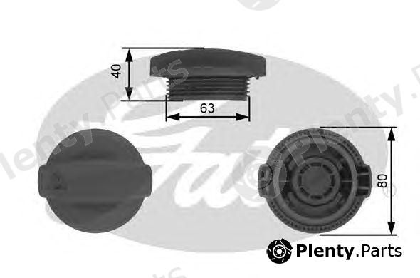  GATES part RC237 Cap, radiator